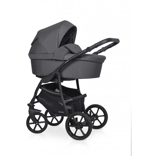 Riko Basic 2023 - wózek wielofunkcyjny, zestaw 2w1 z opcją 3w1 i 4w1 | Carbon